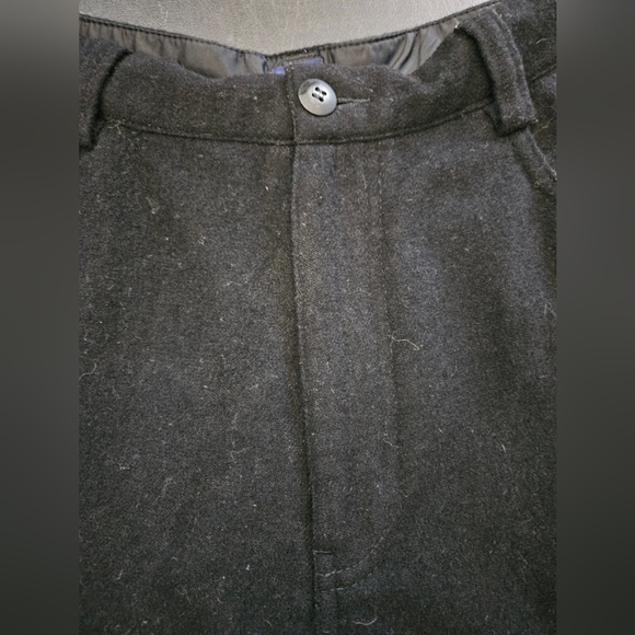 Vintage - GAP Wool Felt Blend Black Pants - Size 12 - Picture 6 of 6